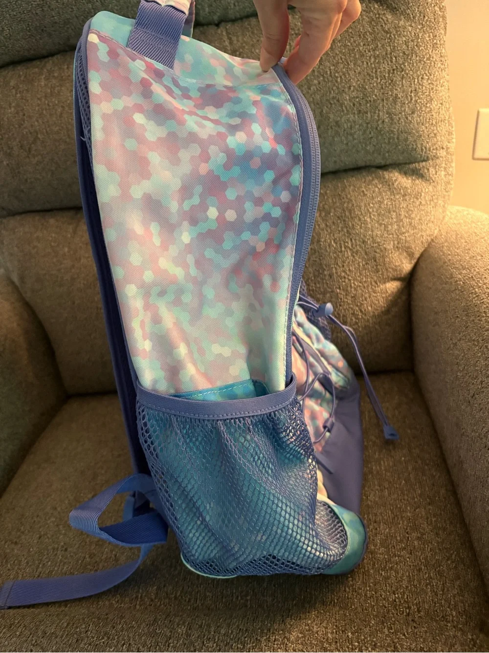 💜 Pottery Barn Teen Gear Up Backpack Size Large in Confetti Pattern 💜
